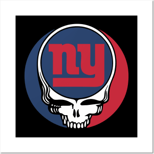 Ny Giants Skull - Football Team 2024 Posters and Art